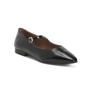 FLATTERED Black Made In Spain Leather Camila Flats